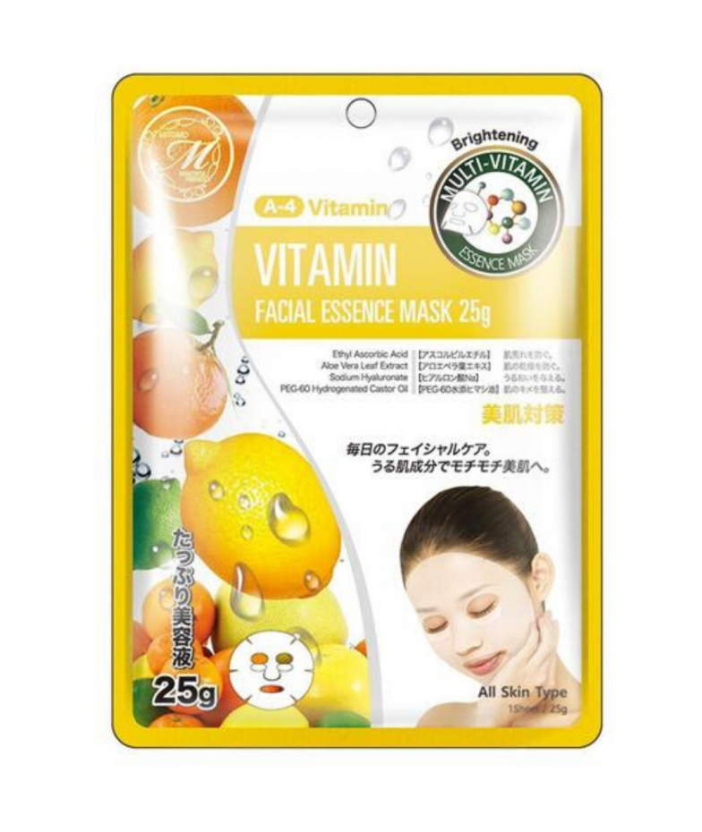 ТКАНЕВАЯ ВИТАМИННАЯ МАСКА MITOMO  Natural Vitamin essence mask
