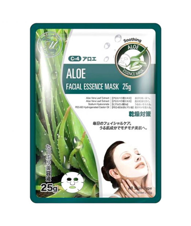 Увлажняющая тканевая маска для лица  с эссенцией АЛОЭ   Aloe Essence Mask