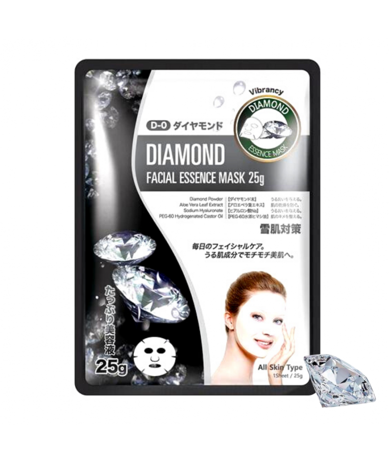 ТКАНЕВАЯ МАСКА С АЛМАЗНОЙ ПУДРОЙ  DIAMOND facial essence mask